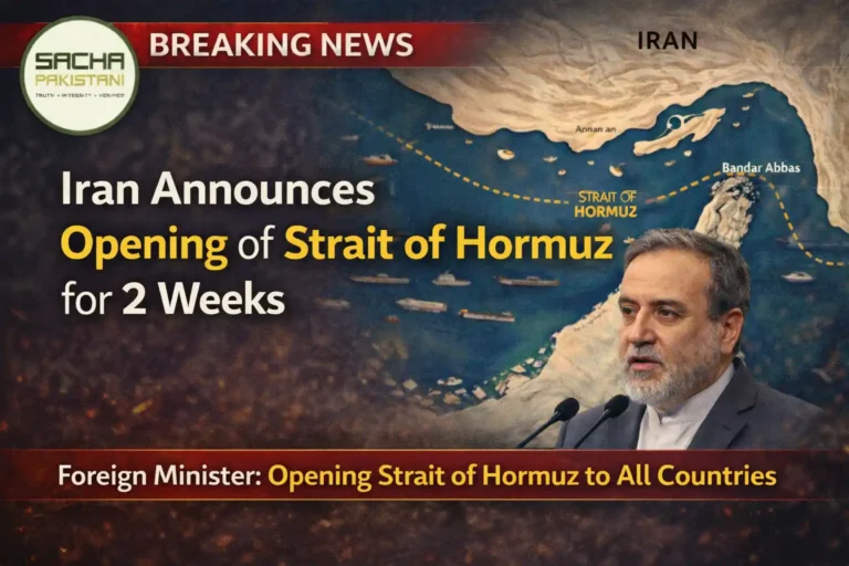 Iran announces opening of Strait of Hormuz for 2 weeks