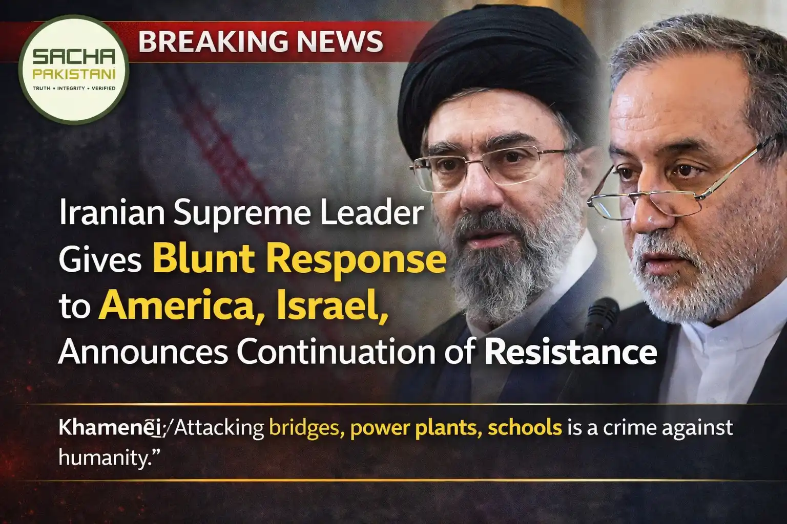 Iranian Supreme Leader Gives a Blunt Response to America