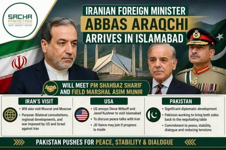 Iranian Foreign Minister Abbas Araqchi Arrives in Islamabad