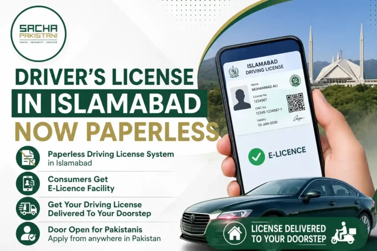 Driver’s License in Islamabad Now Paperless