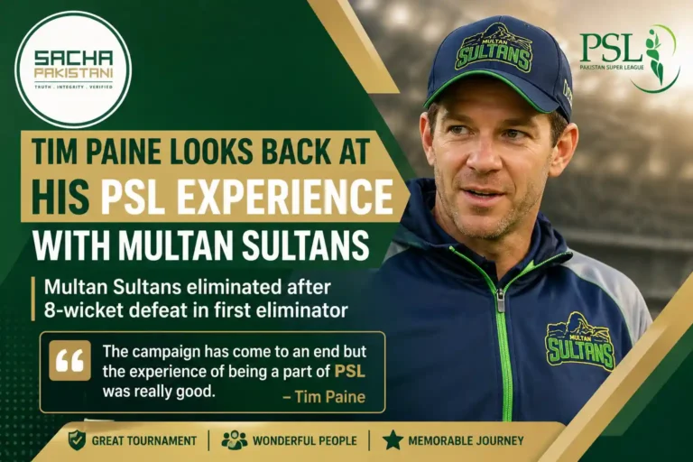 Tim Paine looks back at his PSL experience with Multan Sultans.
