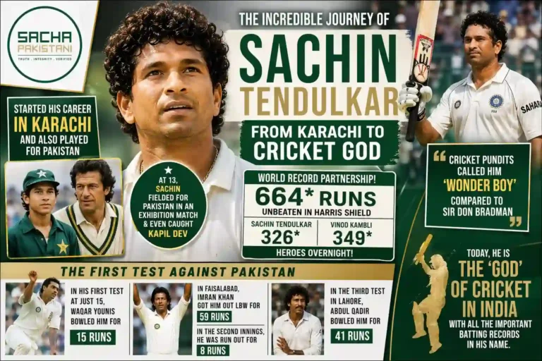 Tendulkar, who started his career in Karachi and also played for Pakistan under Imran Khan