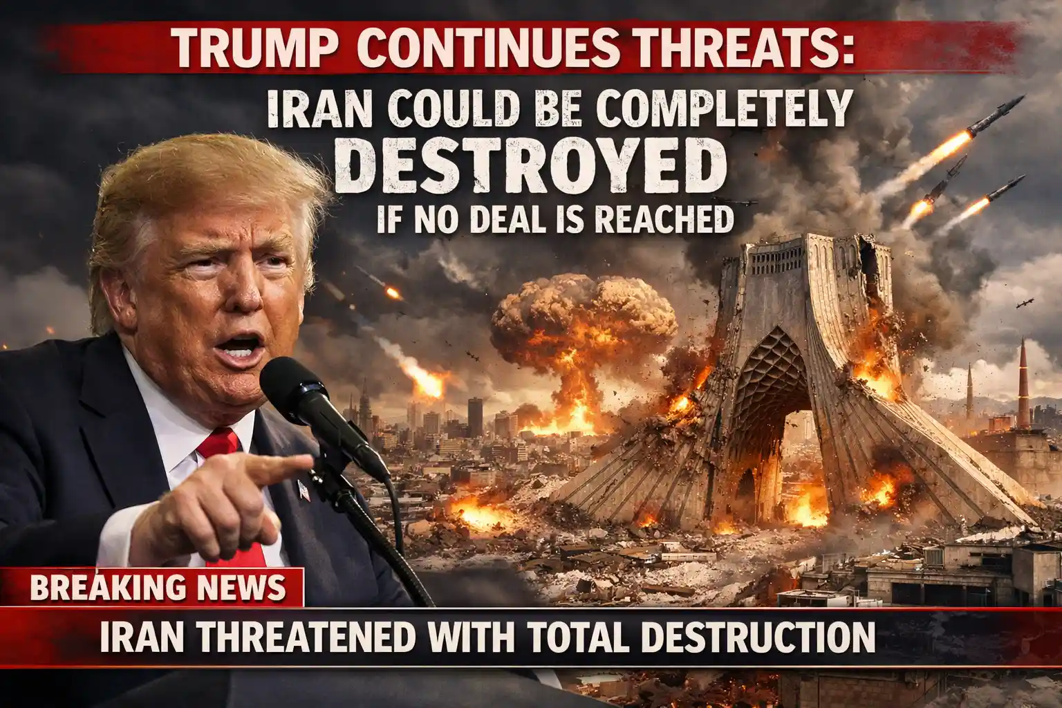 Trump Continues Threats Iran