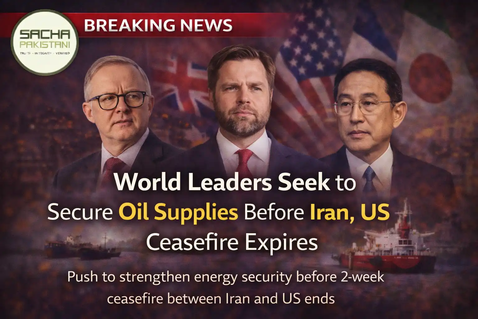 World Leaders Seek to Secure Oil Supplies Before Iran, Us Ceasefire Expires