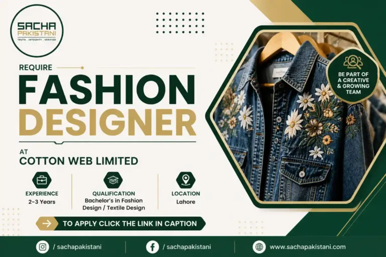 Cotton Web Limited is Looking for a Fashion Designer.
