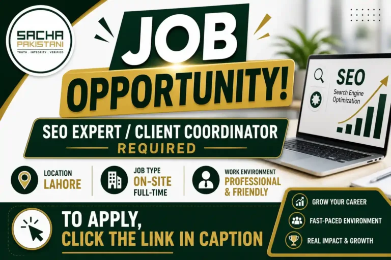 Expert SEO Client Coordinator Job in Lahore.